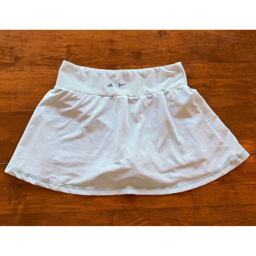 Adidas Parley Skort Women's Size S Striped Tennis Golf Athletic Skirt Shorts